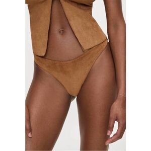 New! Frankie’s Bikinis Bella Hadid Dove Suede Bottom